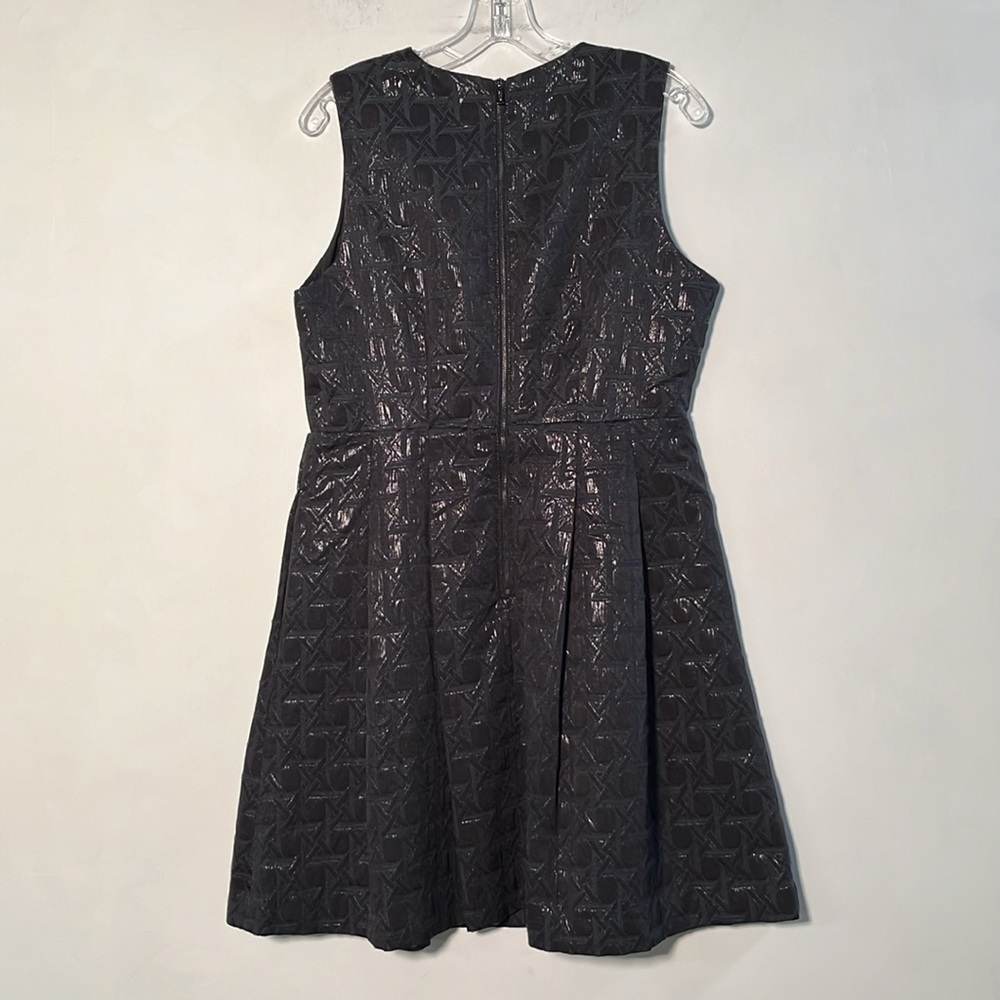 KIRNA ZABETE at TARGET Party Career Black Metallic Surplice Sleeveless Dress 14 - Picture 4 of 16